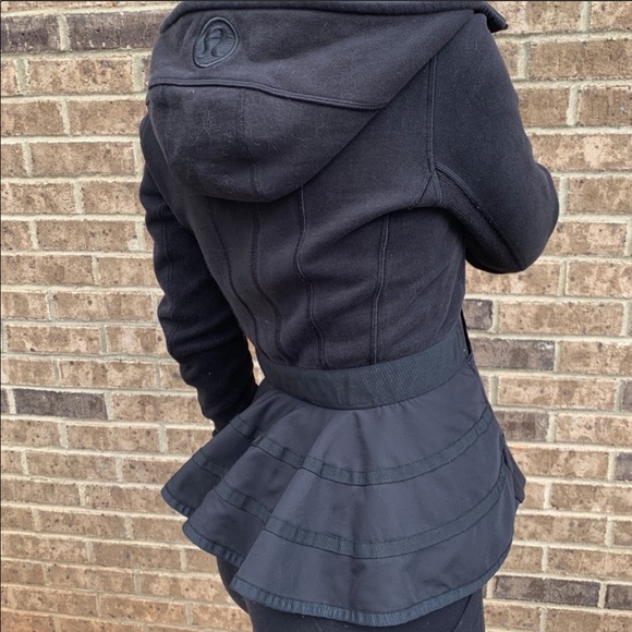 lululemon athletica Tops - 🦄 RARE! Lululemon Hiver Ruffled Up Scuba Hoodie!